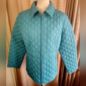 Pendleton women's Aqua / turquoise color quilted jacket size medium